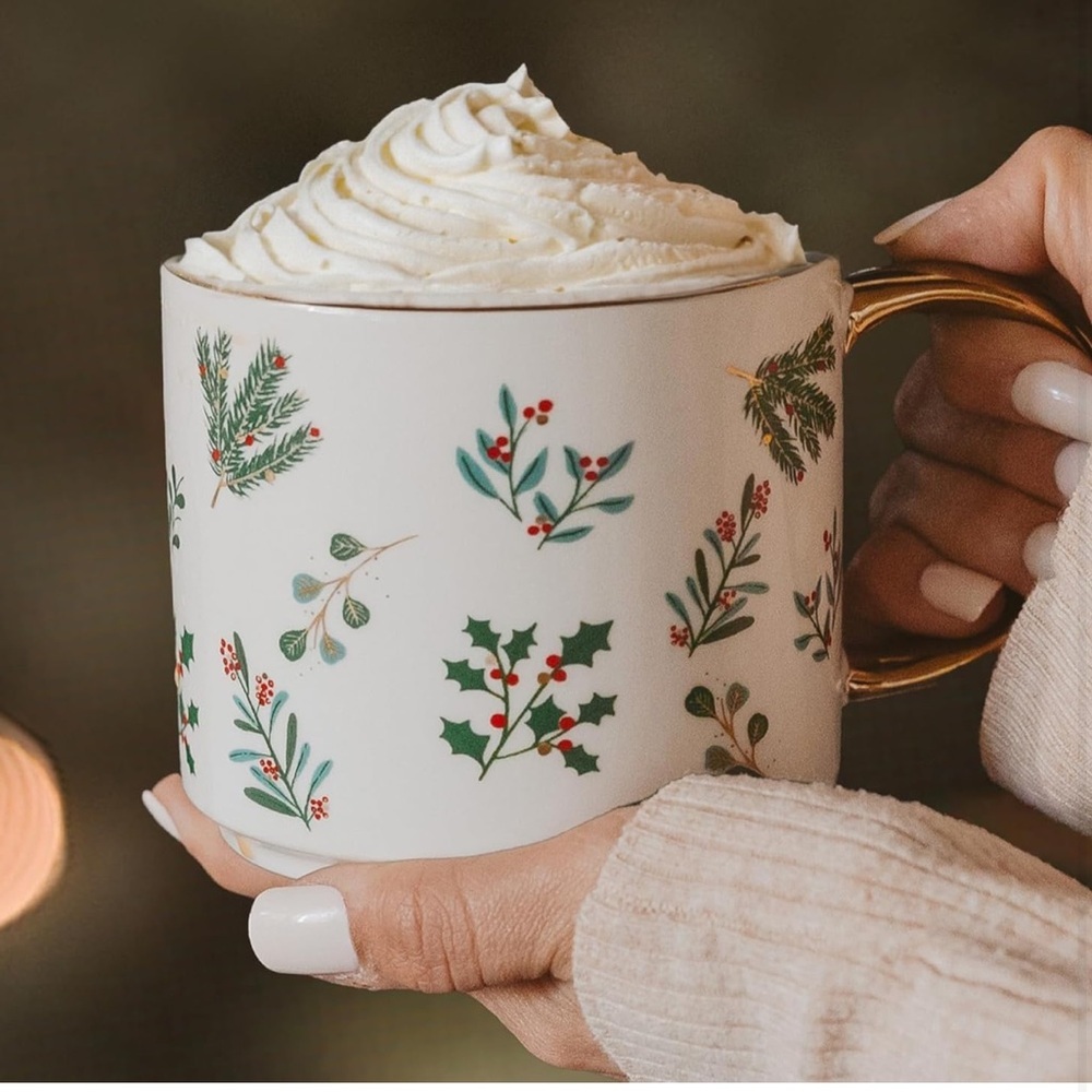 Sweet Water Decor Mug with Gold Handle